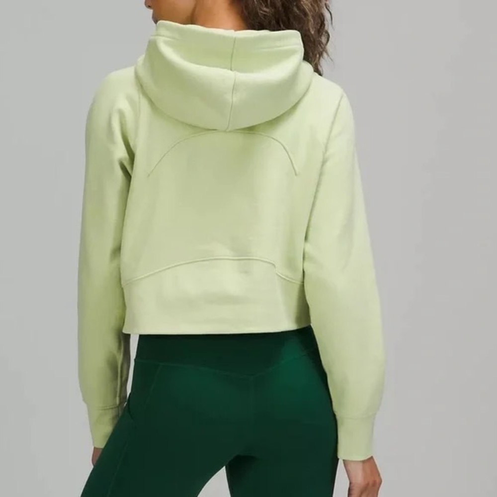 LULULEMON CROPPED LOUNGEFUL HOODIE/JACKET-CREAMY MINT